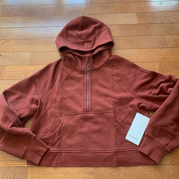 🔥LULULEMON SCUBA OVERSIZED HALF ZIP HOODIE/JACKET-DATE BROWN-XS/S, M/L, XL/XXL - Picture 5 of 16